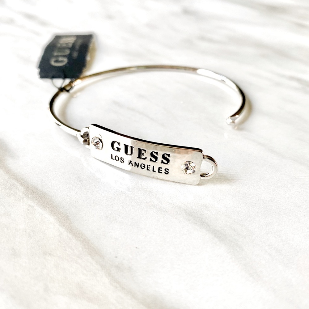 Metal Bracelet GUESS LA Cuff SILVER